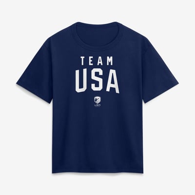 Team USA Women's Summer Games Fencing T-Shirt - Navy